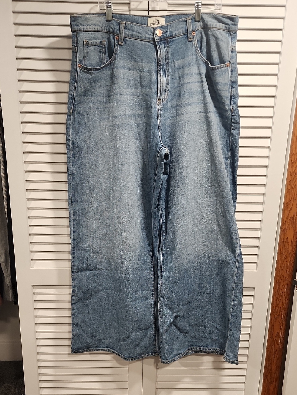 Jordache Light Blue Wide Leg Jeans - Women's Flare Style